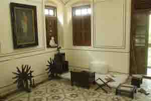 De kamer van Gandhi in Mumbai